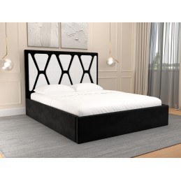 Pat tapitat Duo alb/negru