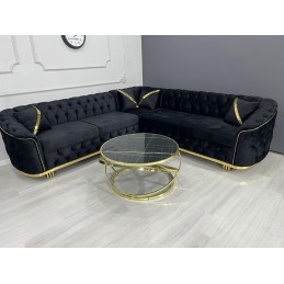 Coltar negru fix 270 × 270 cm