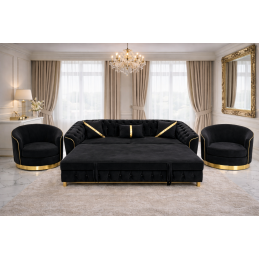 Set canapea extensibilă cu...