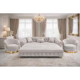 Set canapea extensibilă cu...