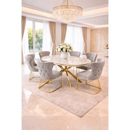 Set masa ovala cu 6 scaune...