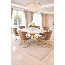 Set masa ovala cu 6 scaune...