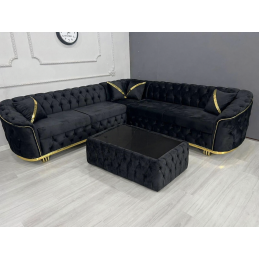 Set Coltar negru cafea fix...